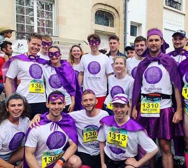Oli's friends at the Marathon du Medoc