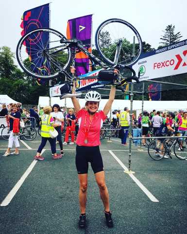 A fundraiser completing the Ring of Kerry