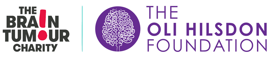 The Brain Tumour Charity and Oli Hilsdon Foundation Logos